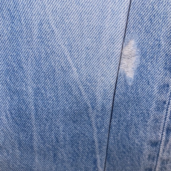 ABERCROMBIE & FITCH Ames Low Rise Slim Button Fly Distressed Boyfriend Jeans 00 - Picture 7 of 10